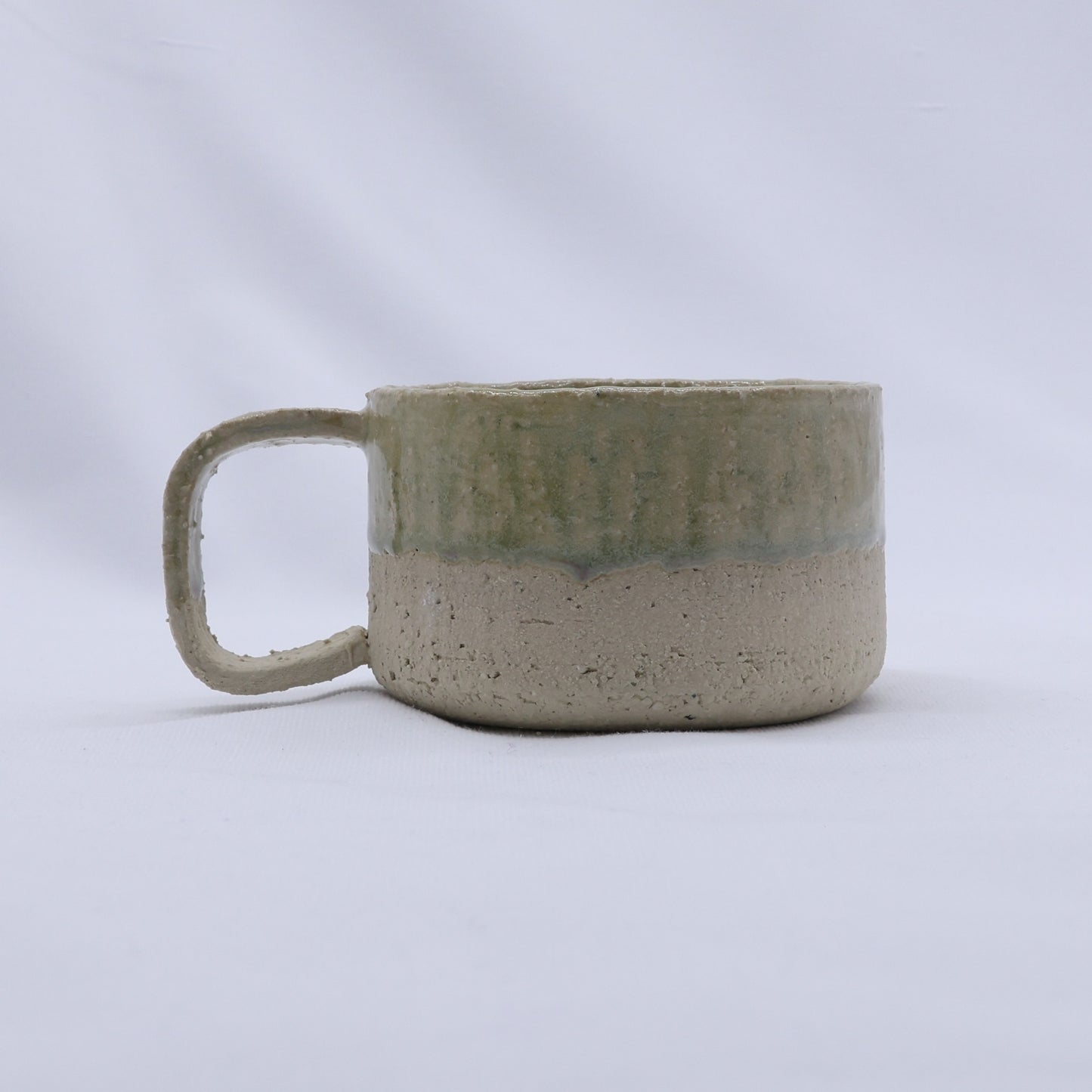 Bianca Grande Handmade Milled Stoneware Big Ceramic Mug