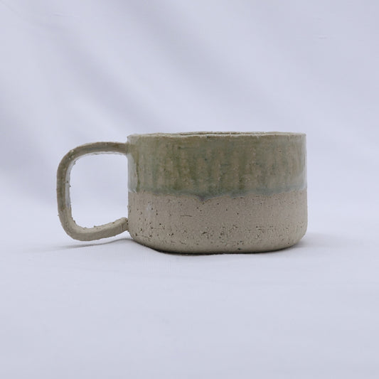 Bianca Grande Handmade Milled Stoneware Big Ceramic Mug