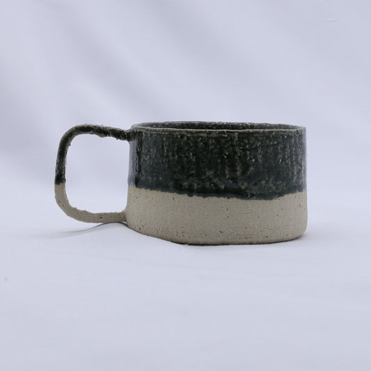 Bluverde Grande Handmade Milled Stoneware Big Ceramic Mug