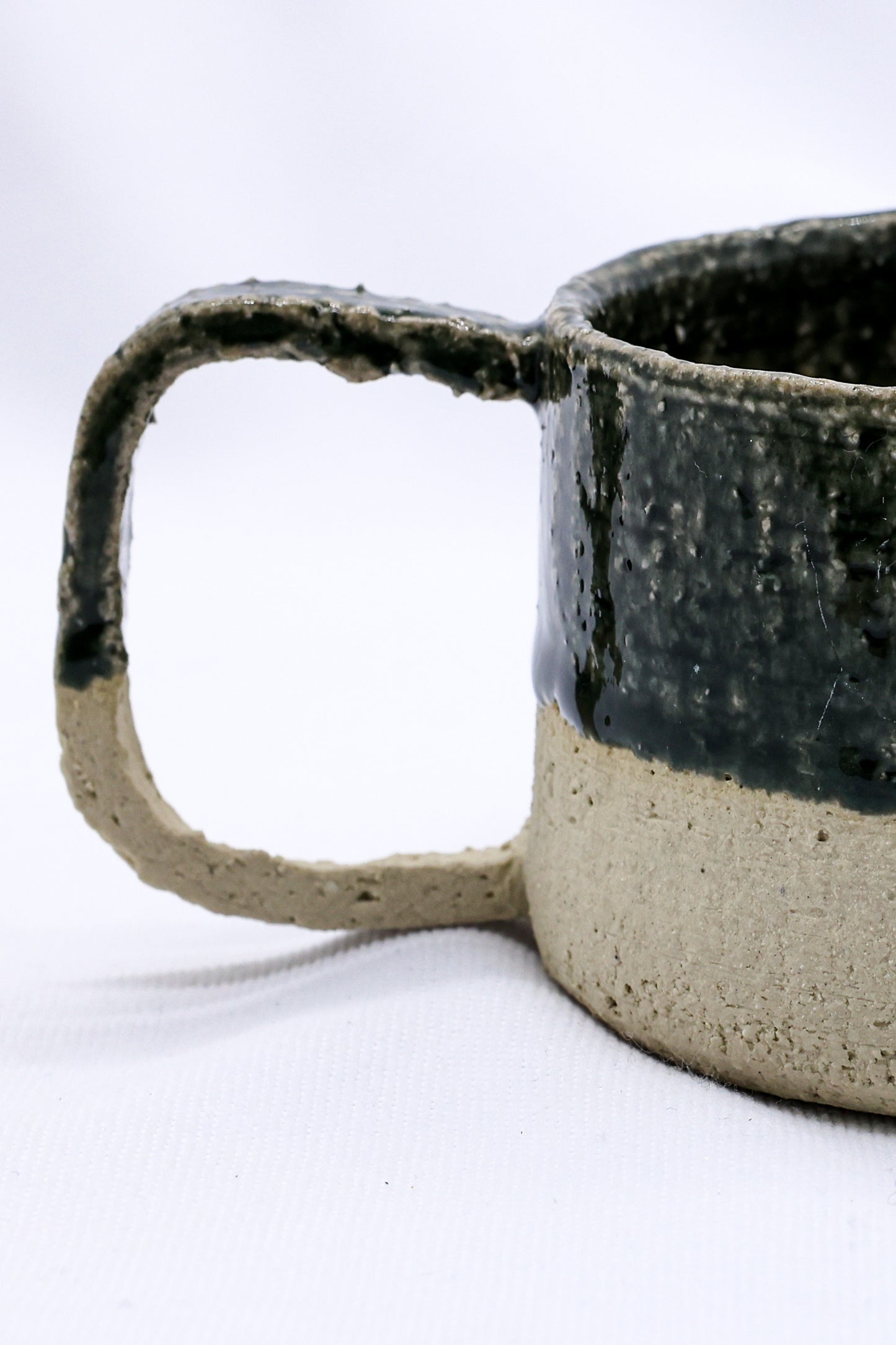 Bluverde Grande Handmade Milled Stoneware Big Ceramic Mug