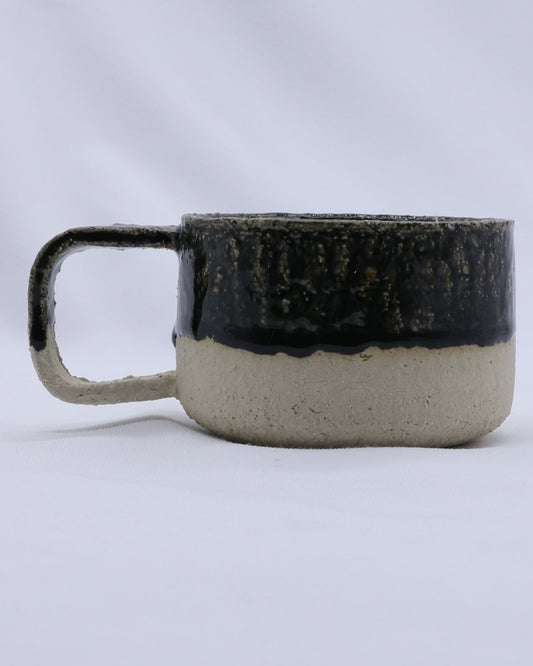 Bluvio Grande Handmade Milled Stoneware Big Ceramic Mug