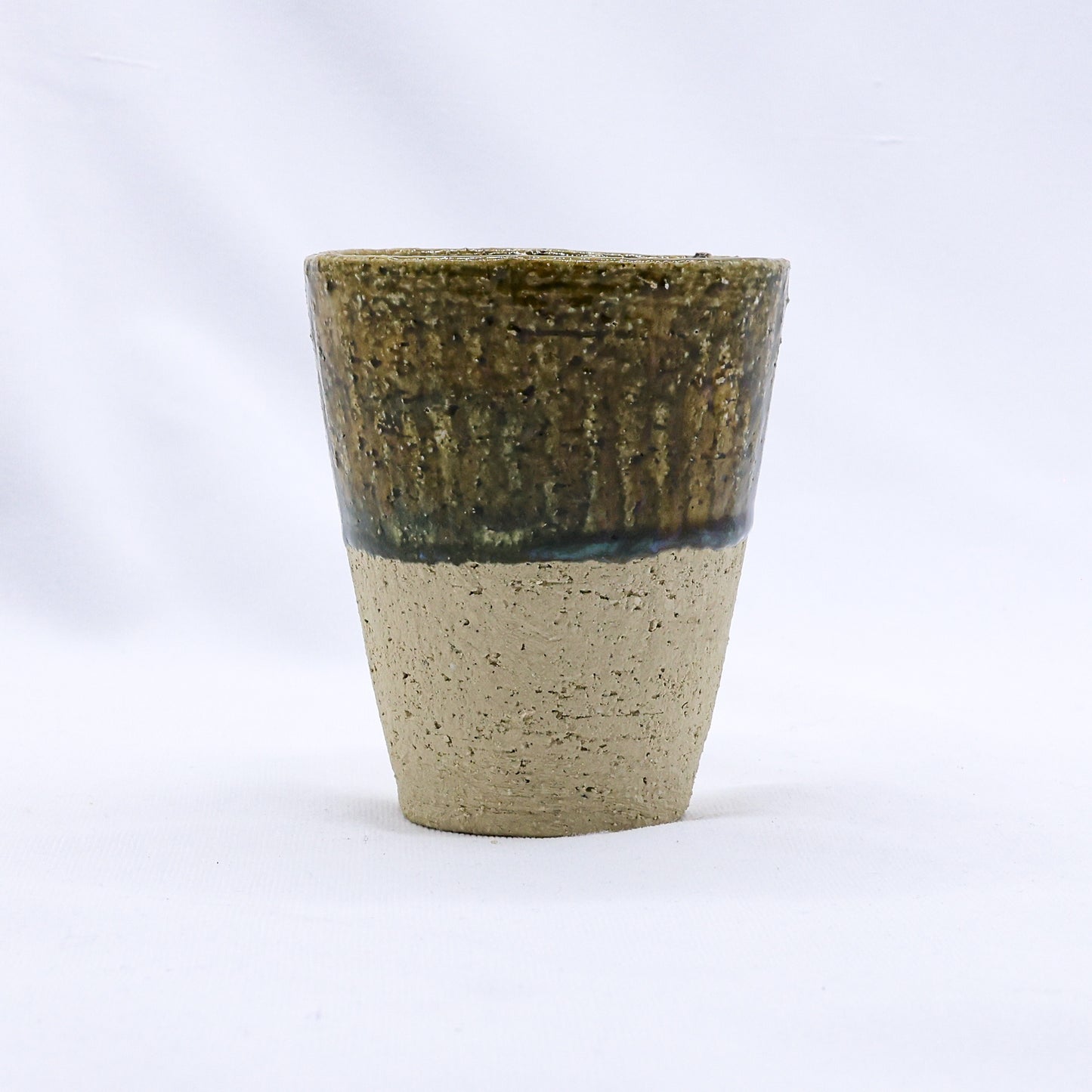 Bluverde Quadra Milled Stoneware Tall Handmade Ceramic Cup