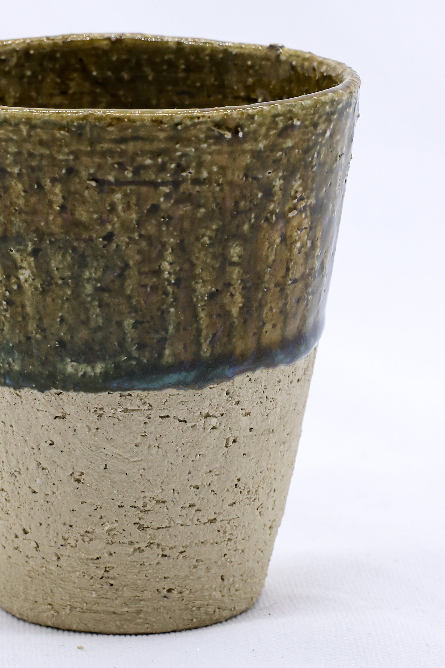 Bluverde Quadra Milled Stoneware Tall Handmade Ceramic Cup