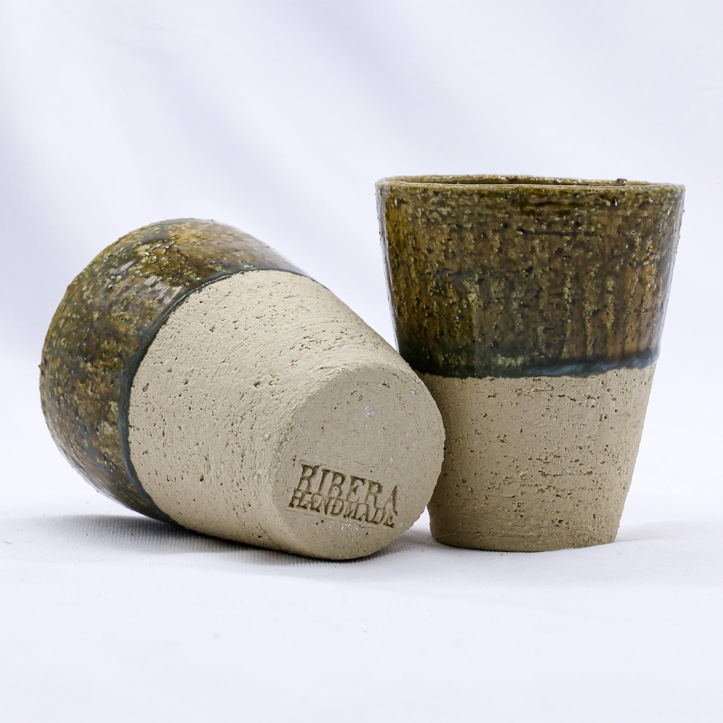 Bluverde Quadra Milled Stoneware Tall Handmade Ceramic Cup