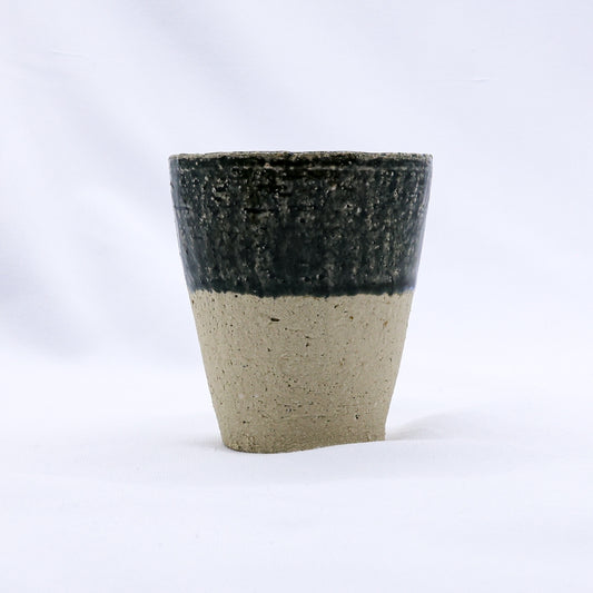 Blunero Quadra Milled Stoneware Tall Handmade Ceramic Cup