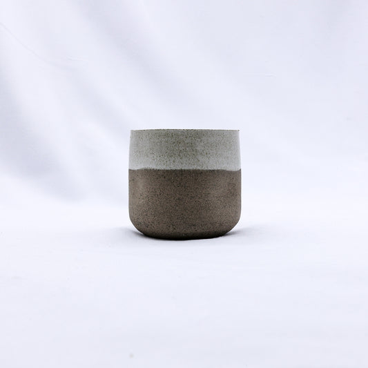 Bianca Goccio Handmade Ceramic Smoked Grey Stoneware Short Cup