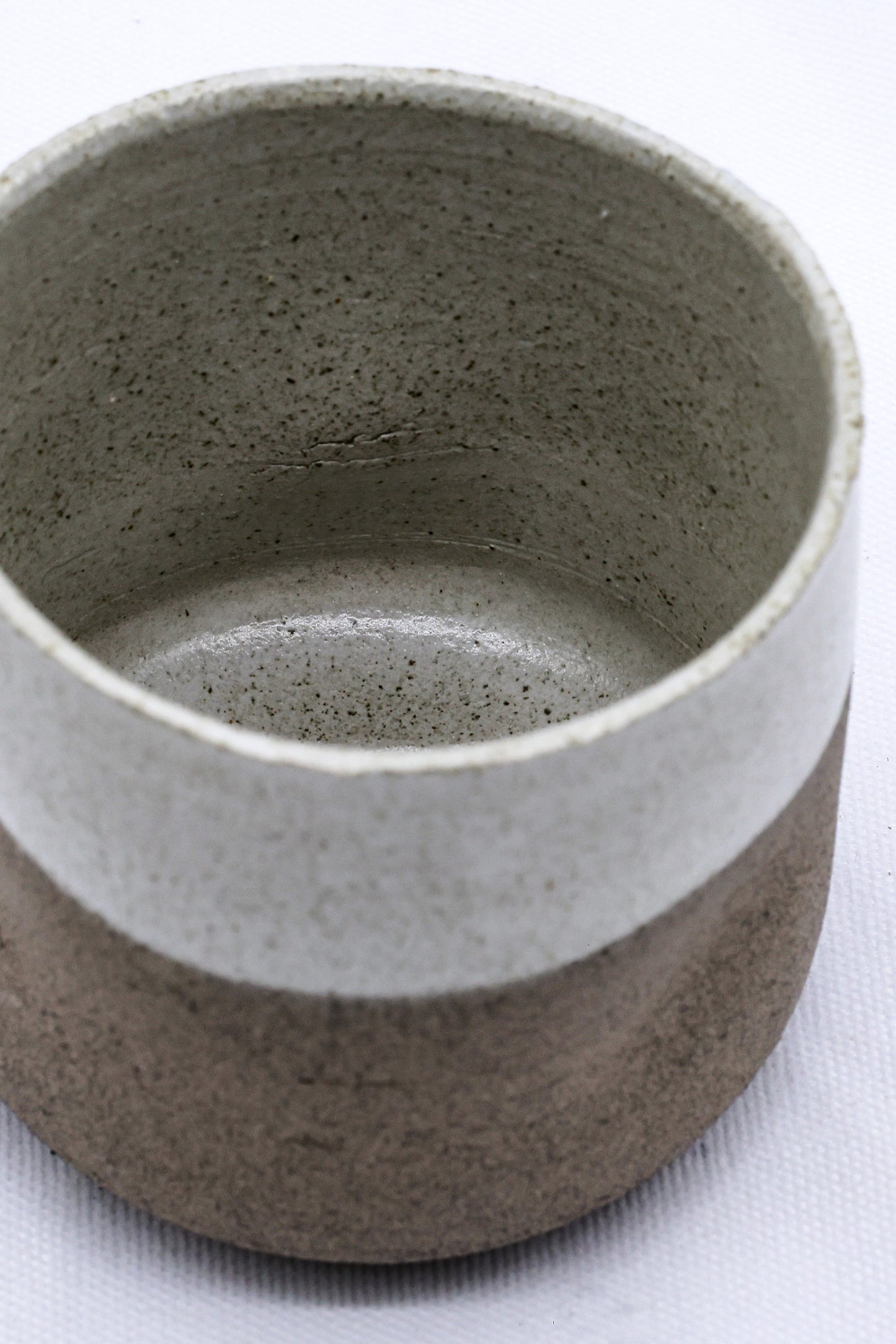 Bianca Goccio Handmade Ceramic Smoked Grey Stoneware Short Cup