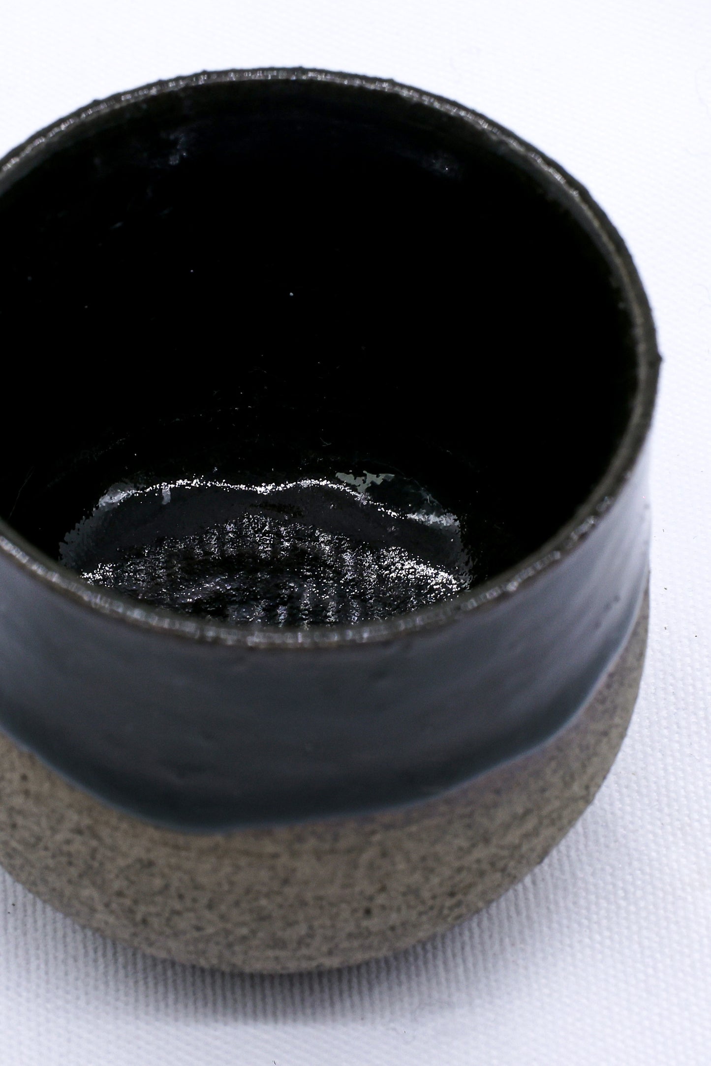 Bluverde Tazza Handmade Ceramic Smoked Grey Stoneware Short Cup