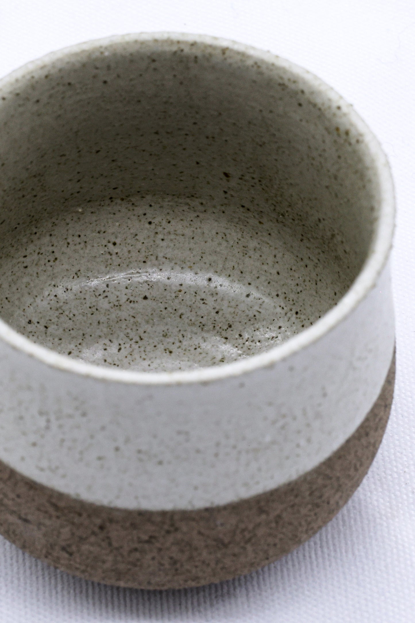 Bianca Tazza Handmade Ceramic Smoked Grey Stoneware Short Cup