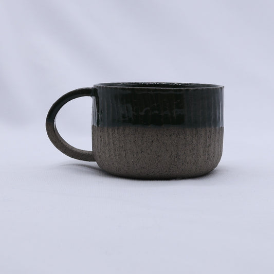 Bluverde Arte Handmade Ceramic Smoked Grey Stoneware Mug