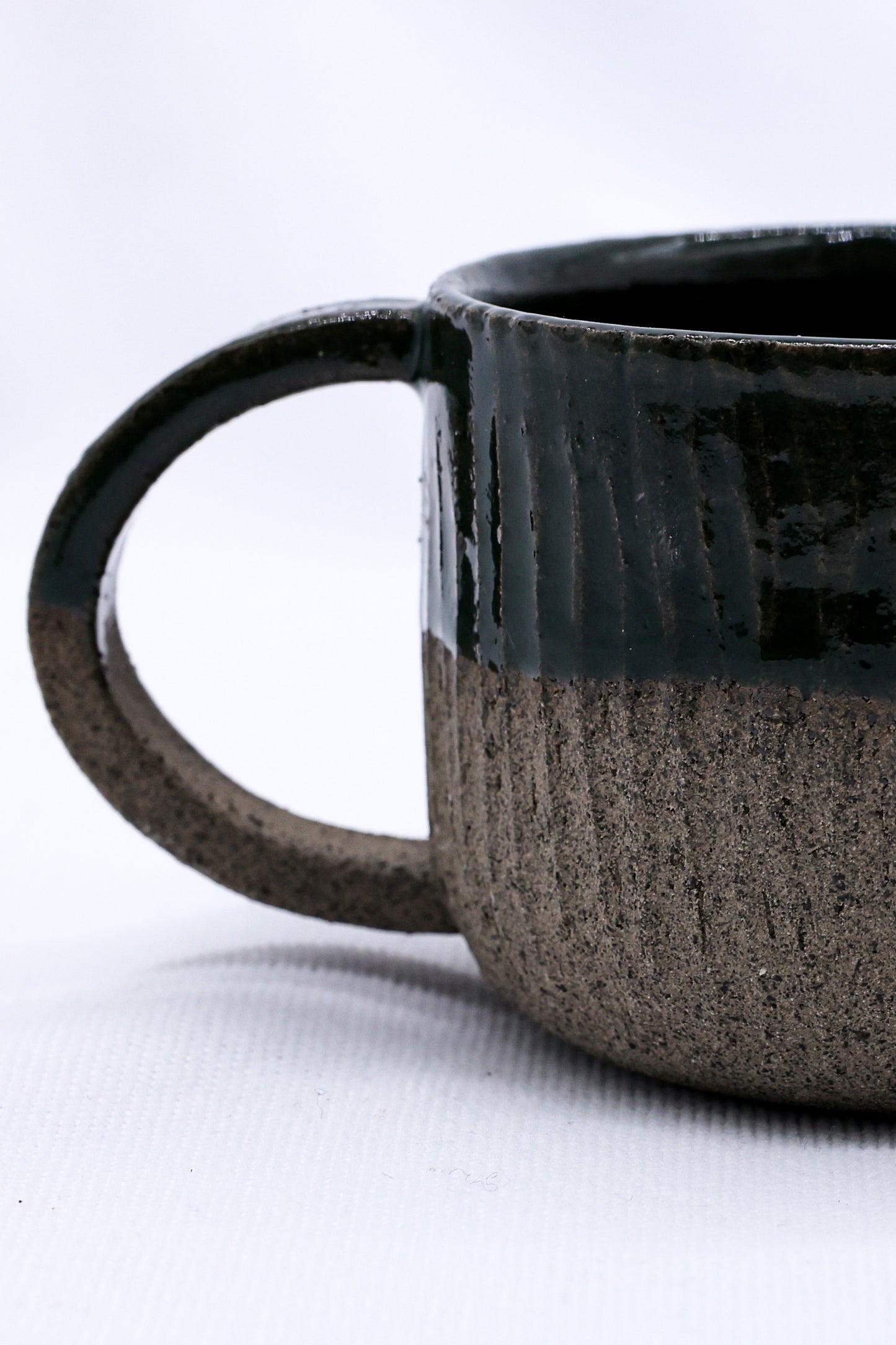 Bluverde Arte Handmade Ceramic Smoked Grey Stoneware Mug