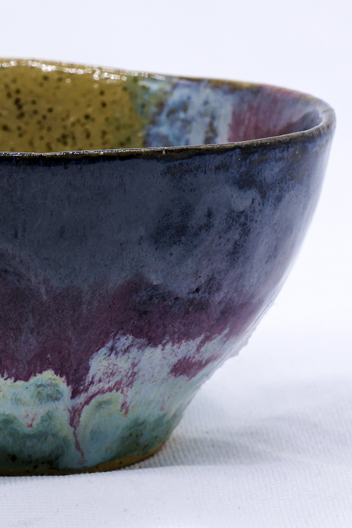 Small Lilac Handmade Ceramic Stoneware Dinner Bowl