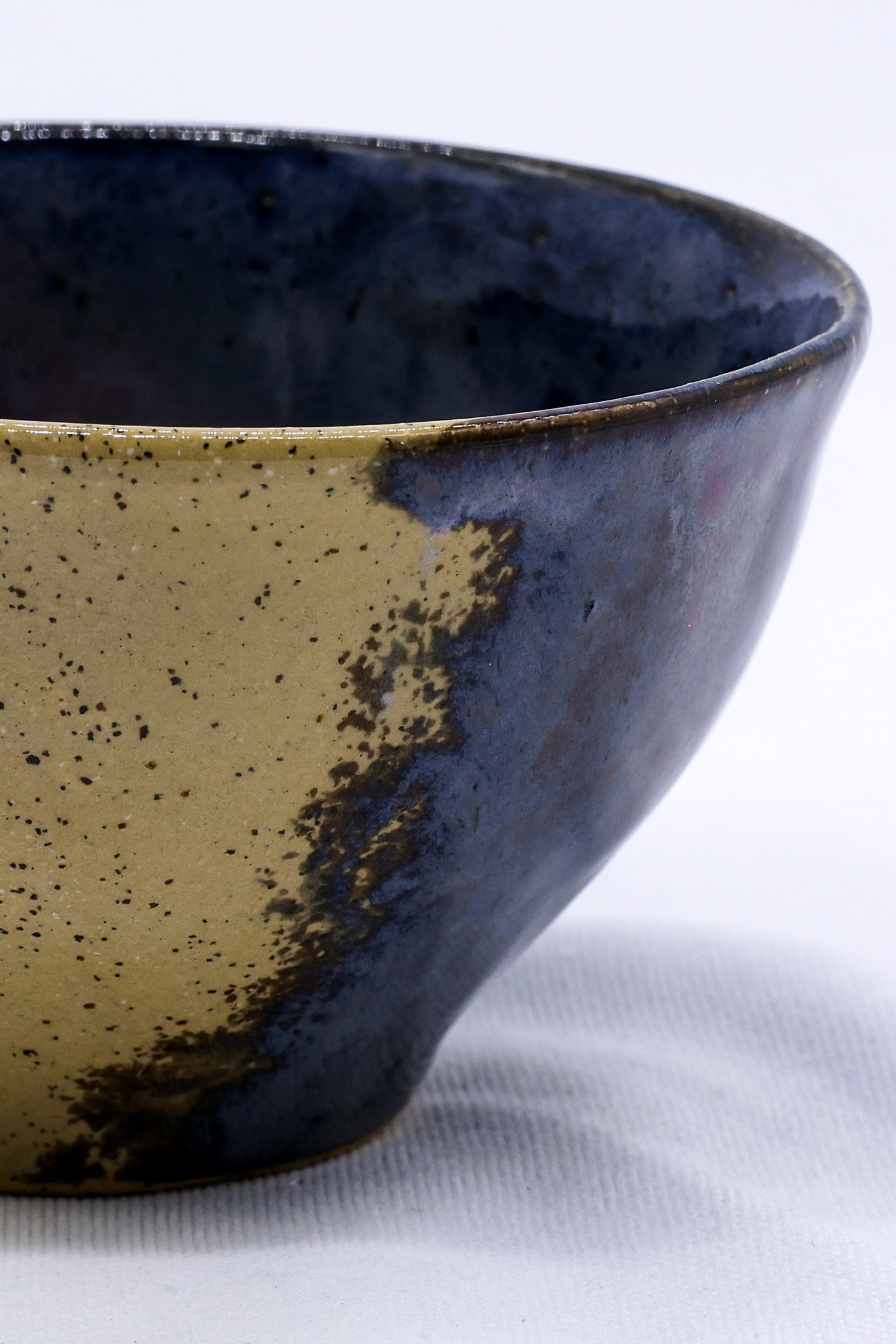 Small Purple Handmade Ceramic Stoneware Dinner Bowl