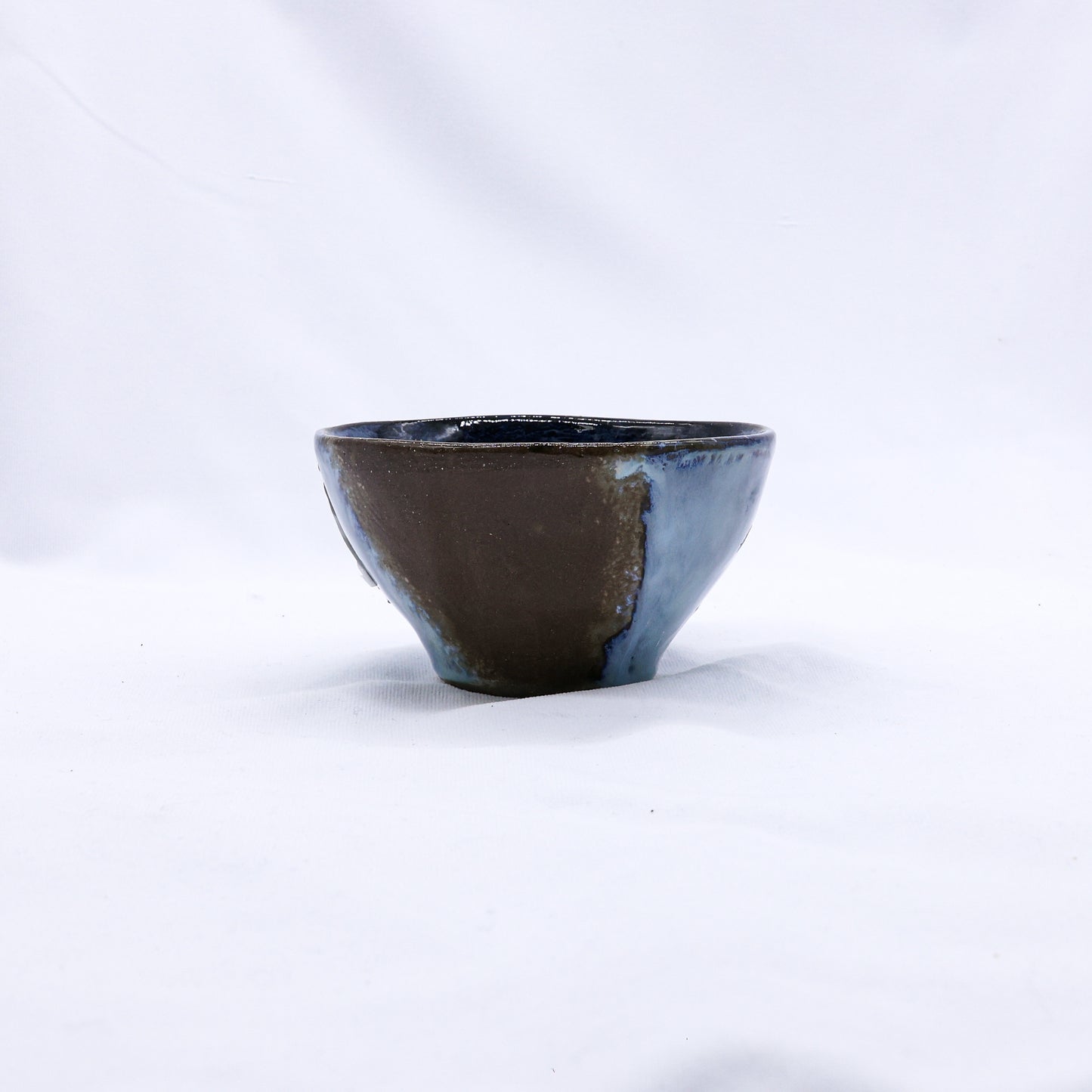 Small Smoked Grey Green Small Handmade Ceramic Stoneware Dinner Bowl