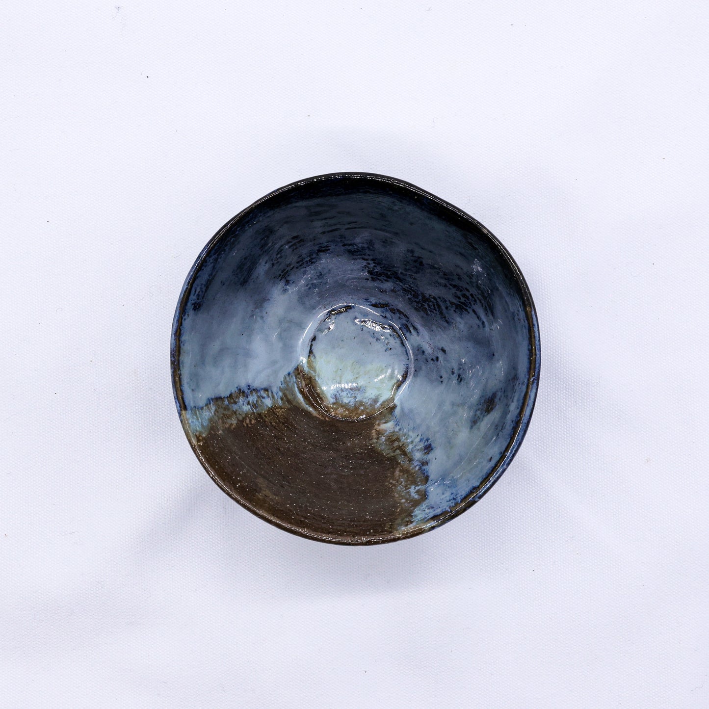 Small Smoked Grey Green Small Handmade Ceramic Stoneware Dinner Bowl