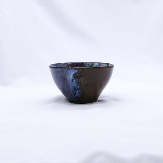 Small Smoked Grey Lilac Small Handmade Ceramic Stoneware Dinner Bowl