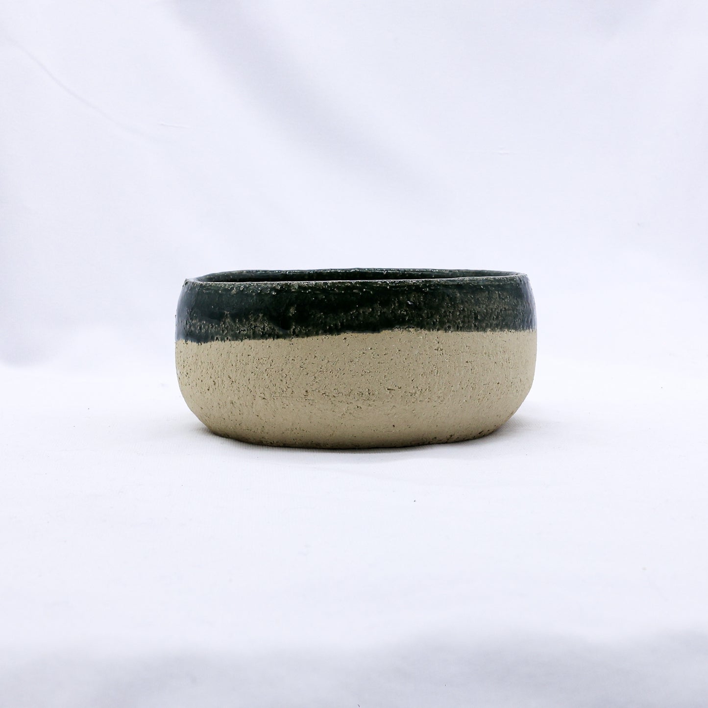 Handmade Ceramic Green Glazed Pasta Bowl