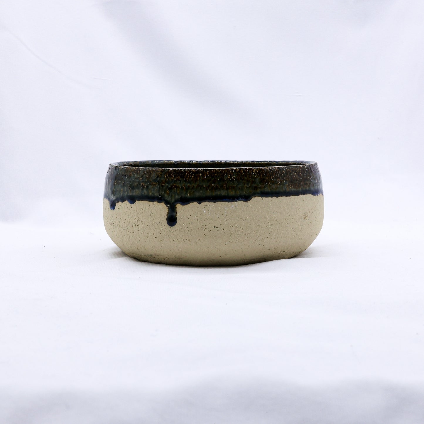 Handmade Ceramic Dark Blue Pasta Bowl