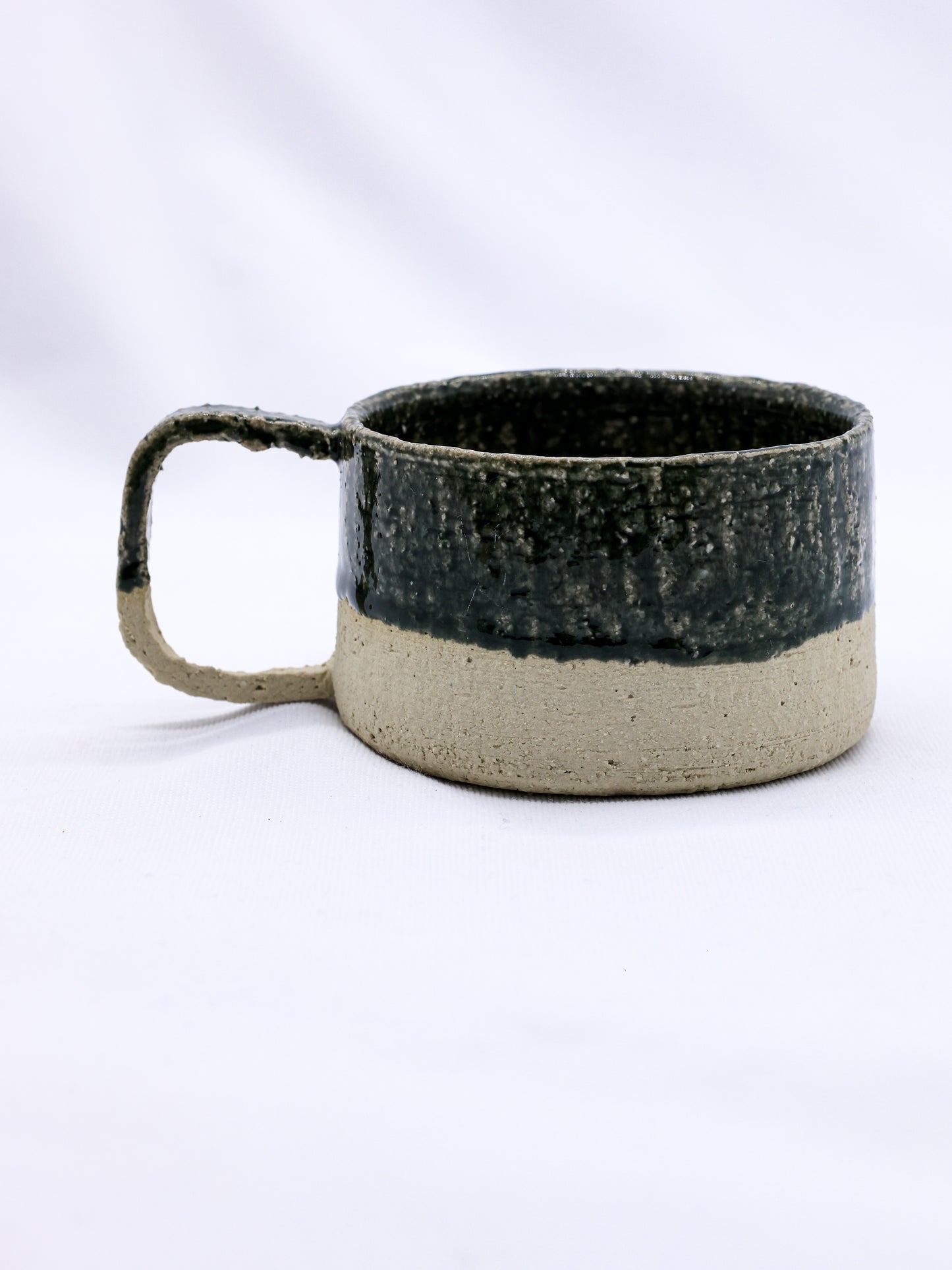 Bluverde Grande Handmade Milled Stoneware Big Ceramic Mug